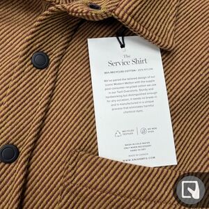 Anian X's The Service Shirt with Black Buttons